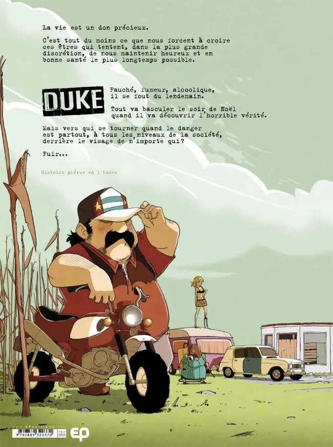 Verso de l'album Parasites 1 Duke