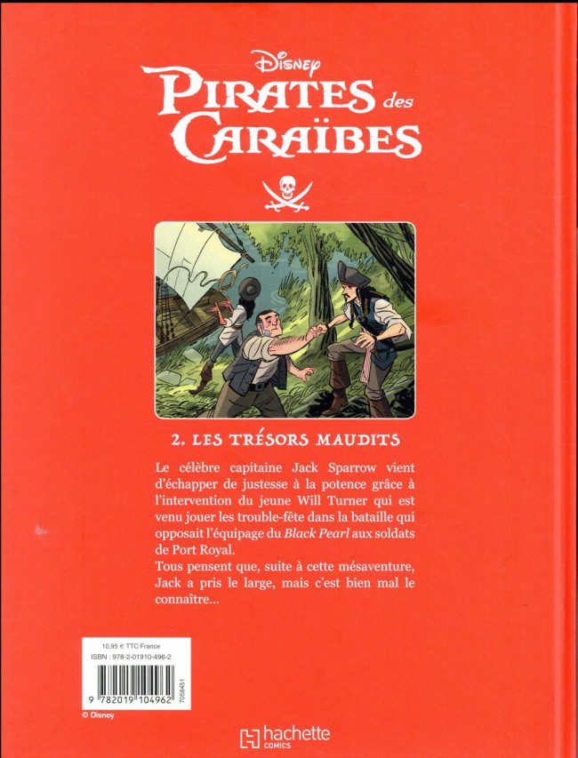 Verso de l'album Pirates des Caraïbes Tome 2 Les trésors maudits