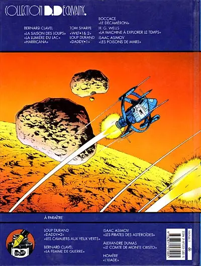 Verso de l'album Les Poisons de Mars