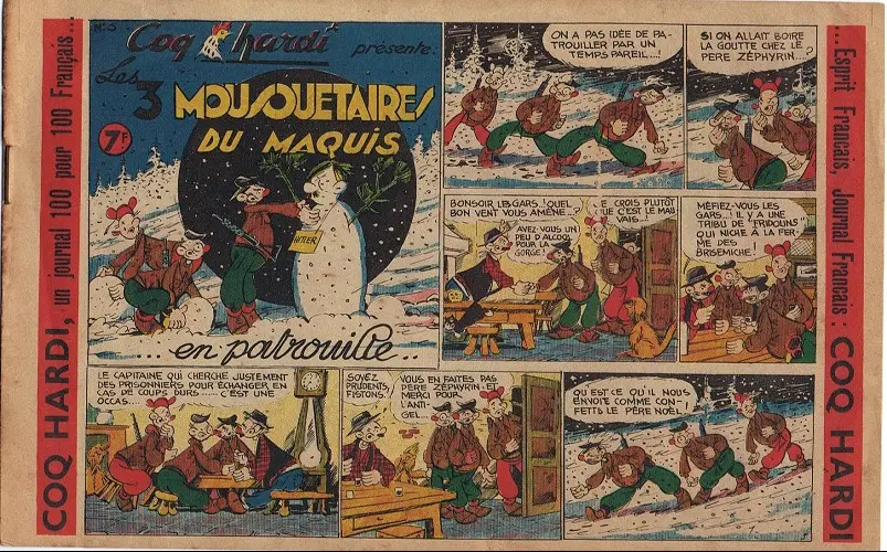 Couverture de l'album Les Trois Mousquetaires du Maquis Tome 5 Les 3 mousquetaires du maquis en patrouille...