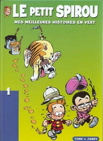 Couverture de l'album Le Petit Spirou Albums publicitaires pour Shell Mes meilleures histoires en vert