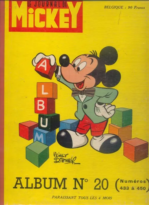 Couverture de l'album Le Journal de Mickey Album N° 20