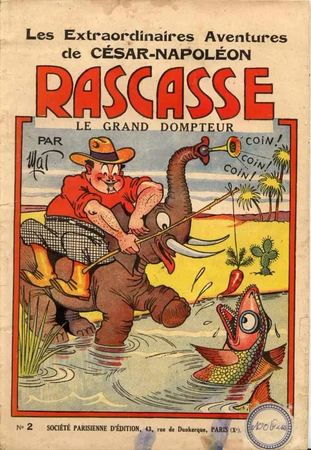 Couverture de l'album Les extraordinaires aventures de César-Napoléon Rascasse Tome 2 Rascasse le grand dompteur