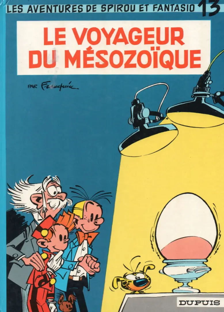 Couverture de l'album Spirou et Fantasio Tome 13 Le voyageur du mézozoïque