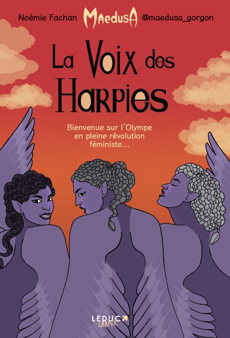 Couverture de l'album La Voix des Harpies Bienvenue sur l'Olympe en pleine révolution féministe...