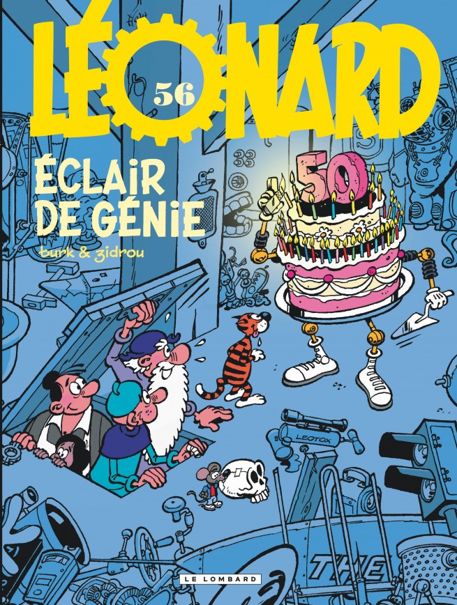 Couverture de l'album Léonard Tome 56 Eclair de génie