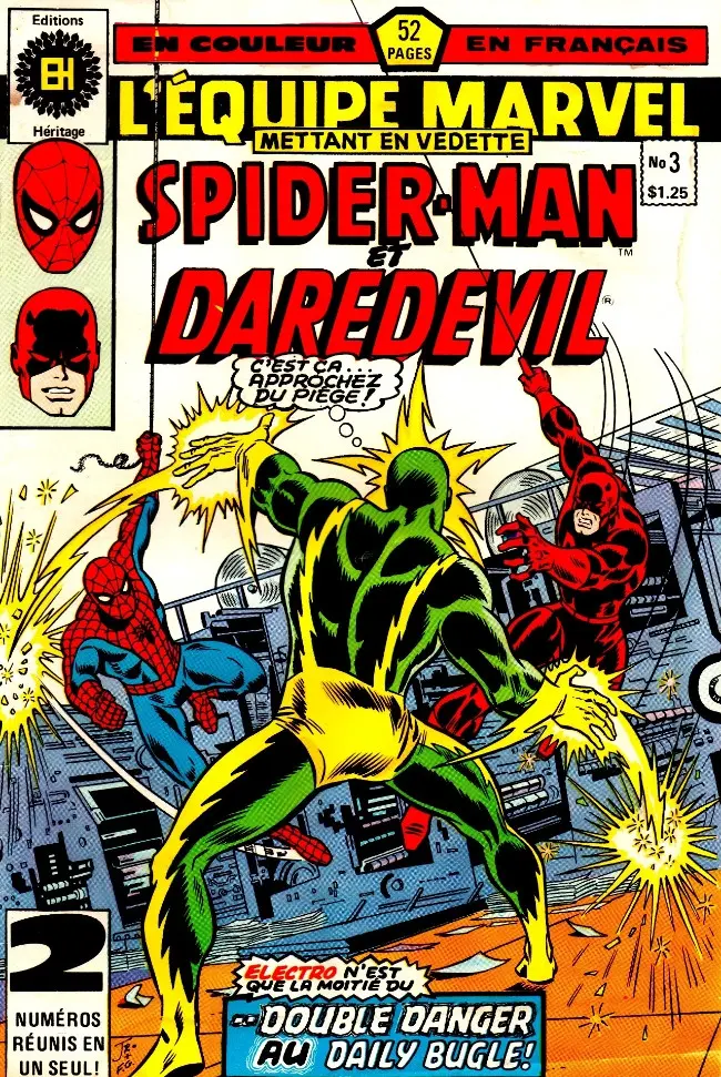 Couverture de l'album L'Équipe Marvel Tome 3 Double danger au Daily Bugle !