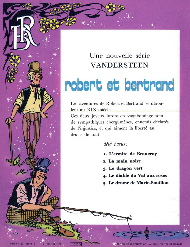 Verso de l'album Robert et Bertrand Tome 5 Le drame de Marie-Souillon