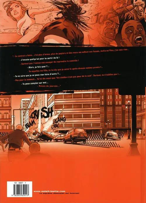 Verso de l'album Angeline Tome 1 Fuckin' Day