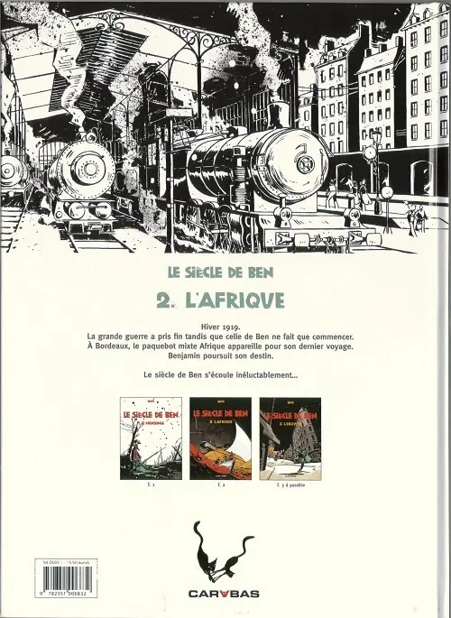 Verso de l'album Le Siècle de Ben Tome 2 L'Afrique