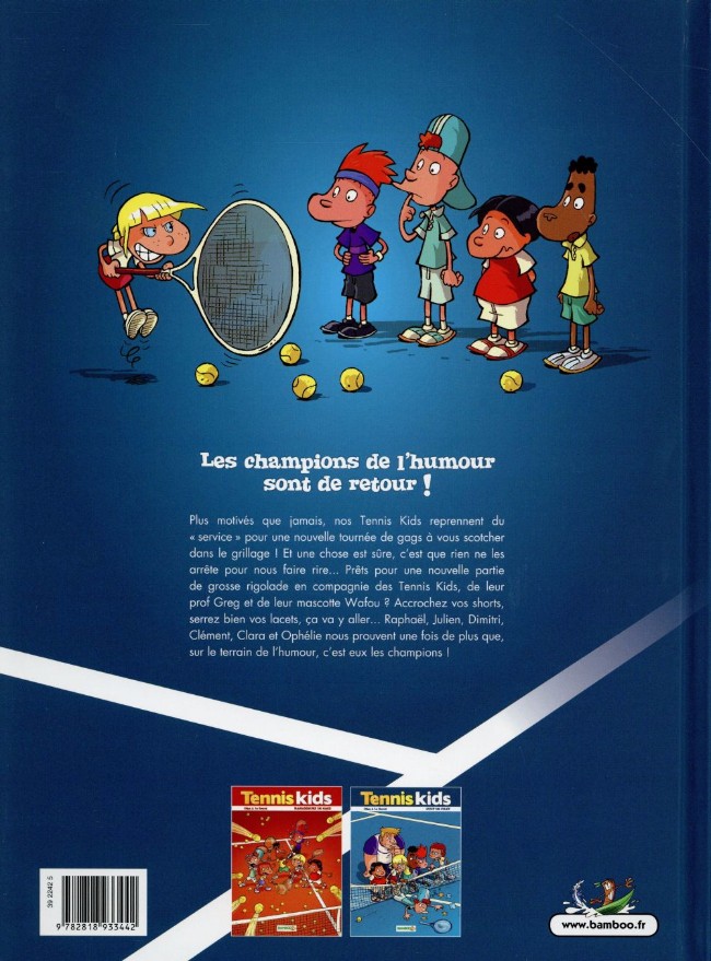 Verso de l'album Tennis Kids Tome 2 Coup de filet