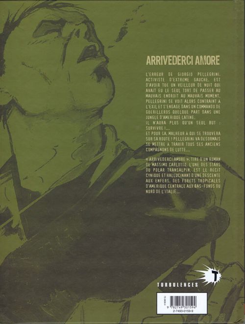 Verso de l'album Arrivederci Amore Tome 1 Histoire d'une canaille