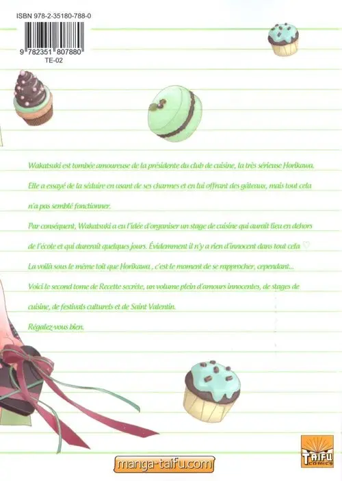 Verso de l'album Une recette secrète 2