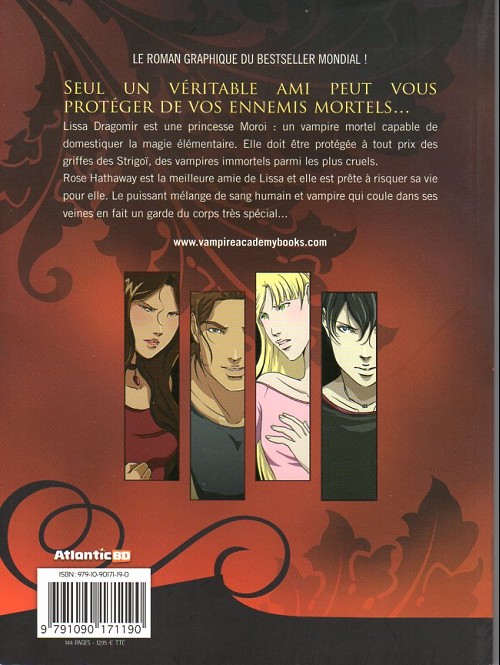 Verso de l'album Vampire academy