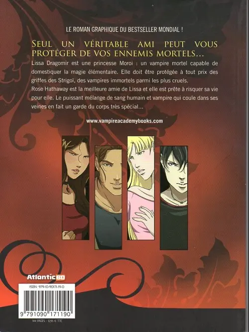 Verso de l'album Vampire academy