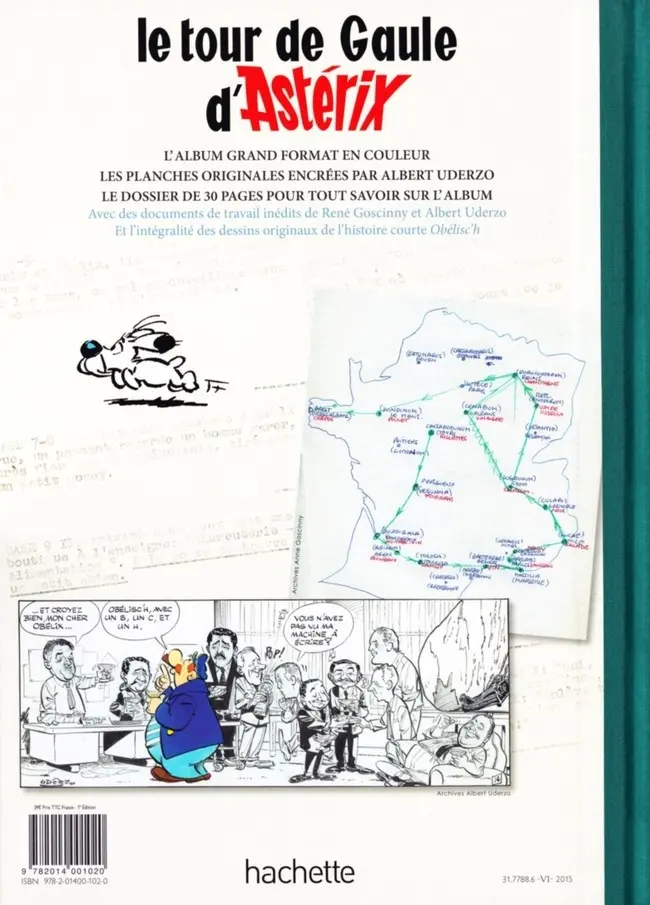 Verso de l'album Astérix Tome 5 Le tour de Gaule d'Astérix
