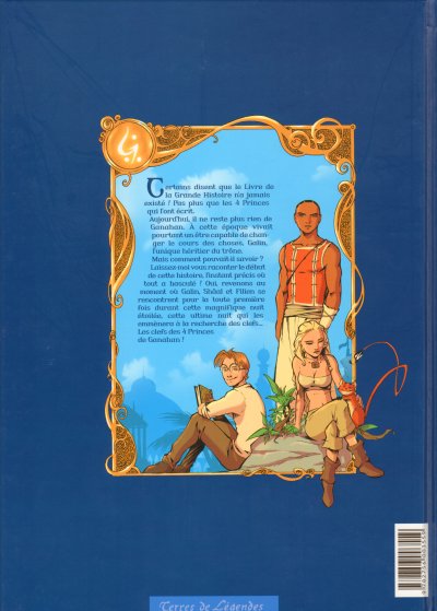 Verso de l'album Les 4 princes de Ganahan Tome 1 Galin