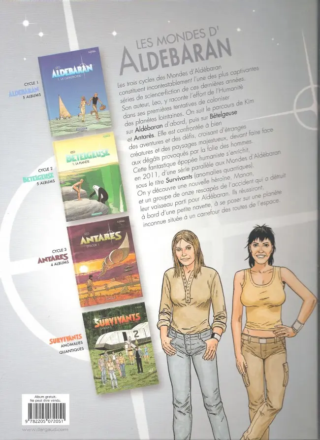 Verso de l'album Antarès Épisode 1
