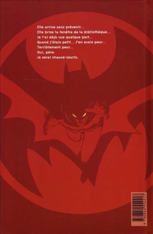 Verso de l'album Batman : Année un Année 1