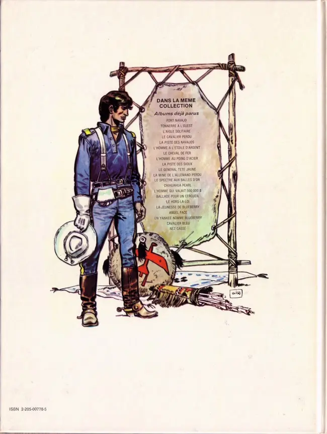 Verso de l'album La Jeunesse de Blueberry Tome 1