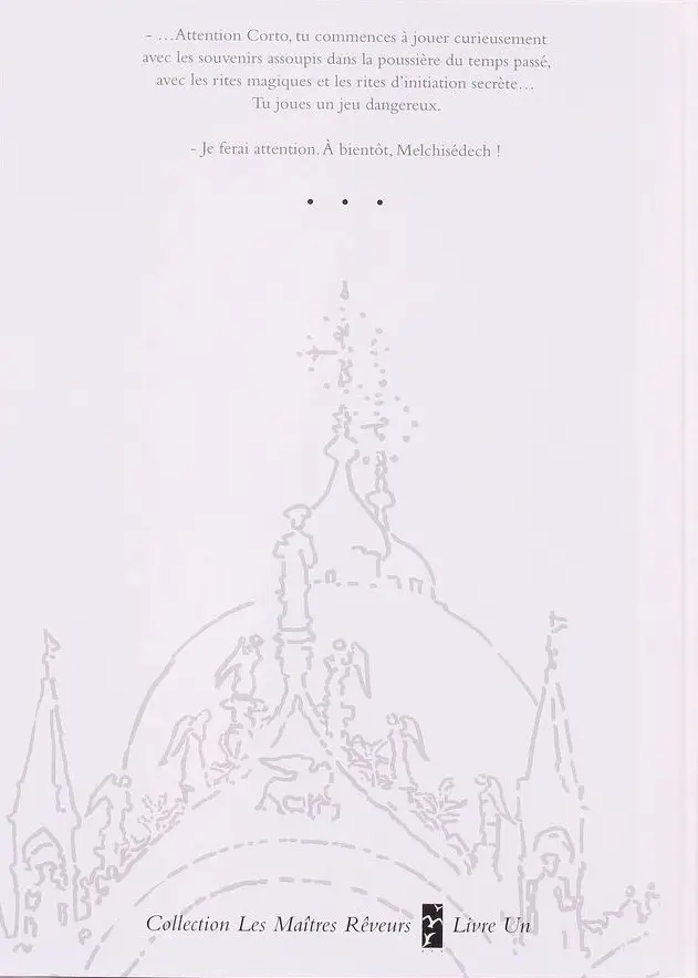 Verso de l'album Corto Maltese Tome 7 Fable de Venise