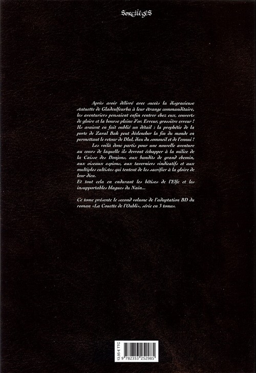 Verso de l'album Le Donjon de Naheulbeuk Tome 8 Troisième saison, partie 2