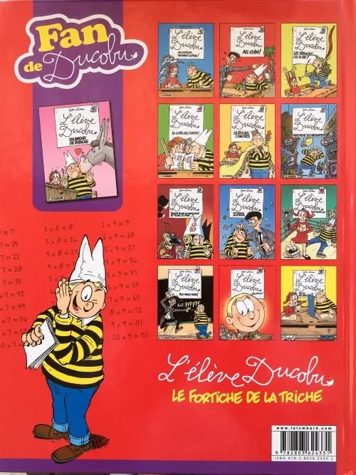 Verso de l'album L'Élève Ducobu Tome 6 Un amour de potache
