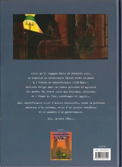 Verso de l'album Les Enquêtes du commissaire Raffini Tome 8 Les eaux mortes