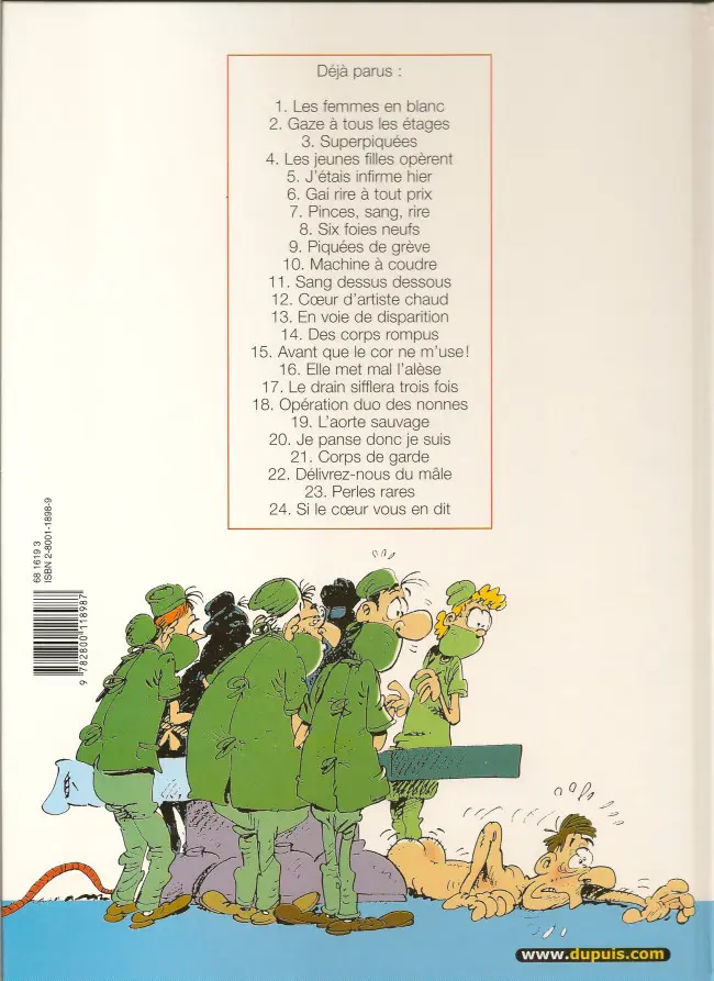 Verso de l'album Les Femmes en Blanc Tome 9 Piquées de grève
