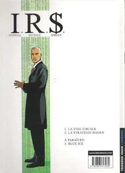 Verso de l'album I.R.$. Tome 1 La voie fiscale