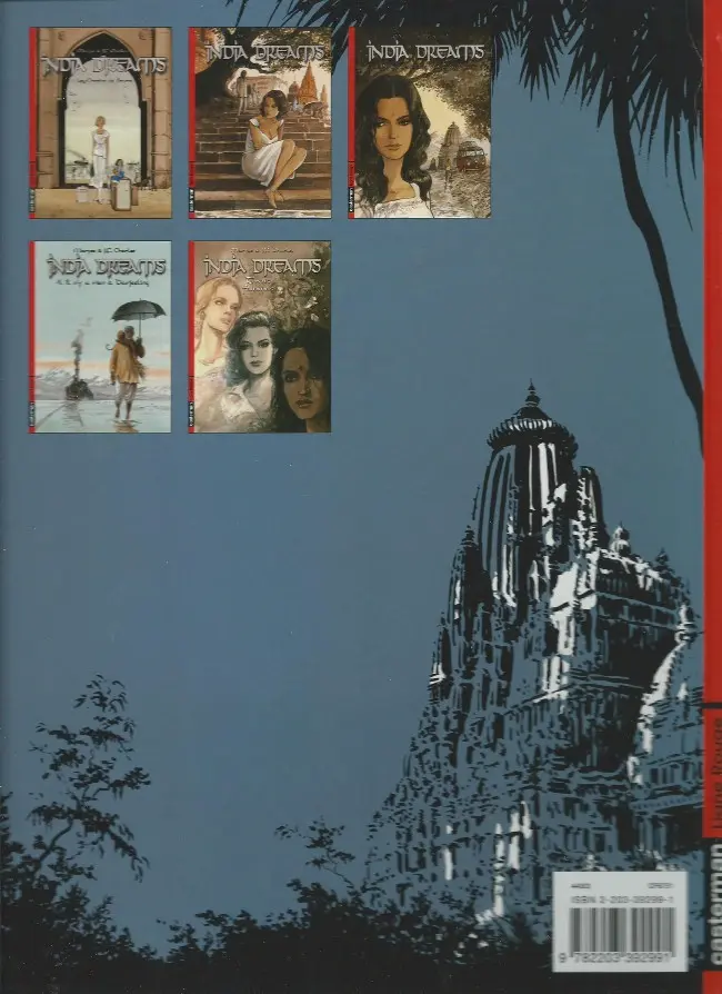 Verso de l'album India dreams Tome 1 Les Chemins de Brume