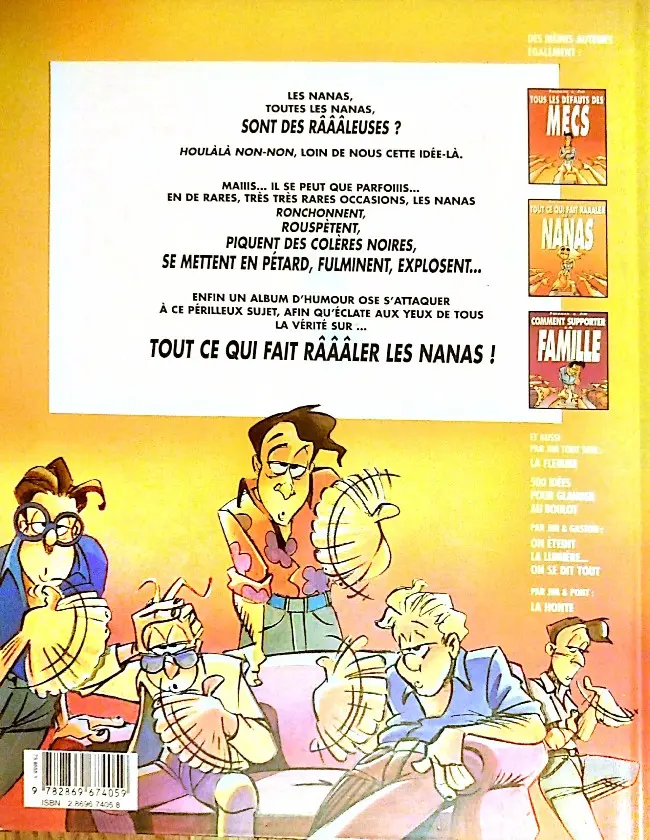 Verso de l'album Jim et ses copains Tome 2 Tout ce qui fait râââler les nanas
