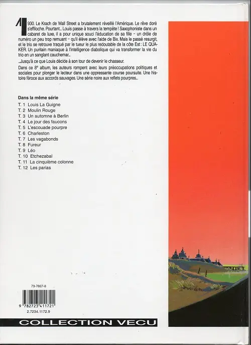 Verso de l'album Louis la Guigne Tome 8 Fureur
