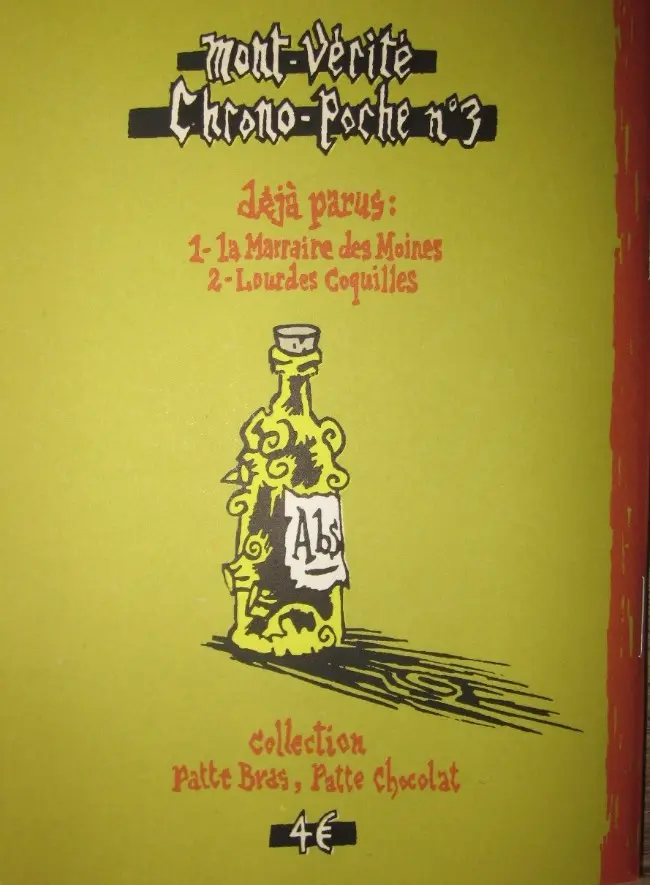 Verso de l'album Mont-Vérité Chrono-Poche Tome 3 Sainte Abs