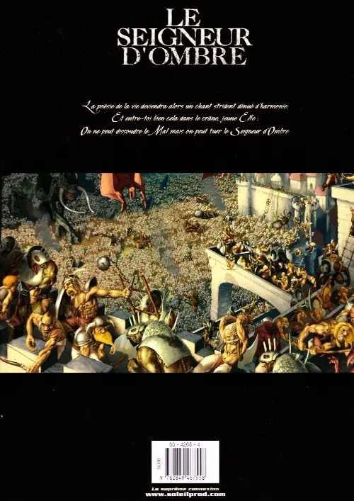 Verso de l'album Le Seigneur d'ombre Tome 1 Le grimoire d'Haleth