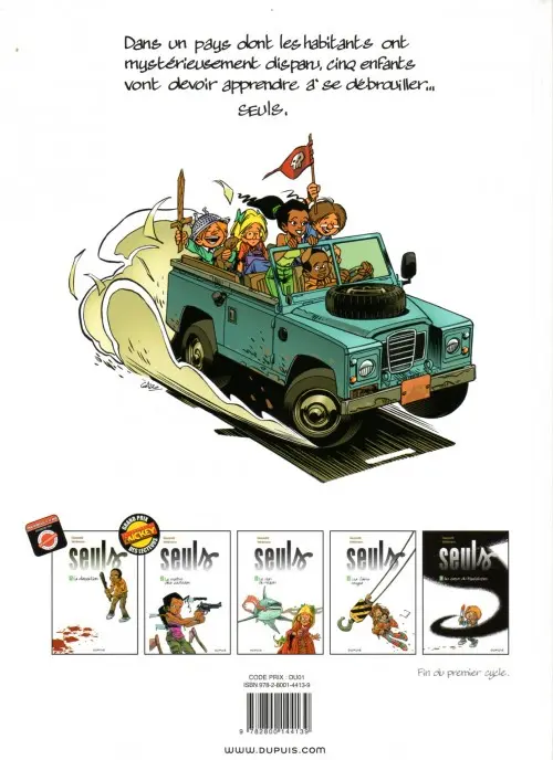 Verso de l'album Seuls Tome 4 Les Cairns rouges
