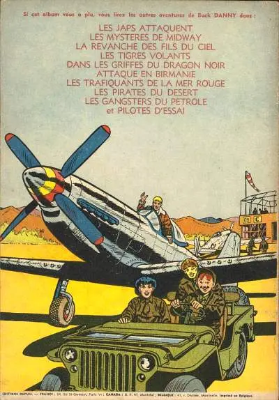Verso de l'album Buck Danny Tome 11 Ciel de Corée