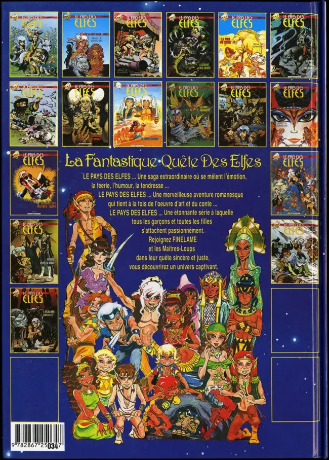 Verso de l'album ElfQuest - La Fantastique quête des elfes Tome 17 La grande bataille