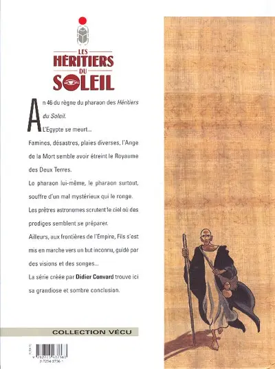 Verso de l'album Les Héritiers du soleil Tome 13 Les enfants de l'ombre