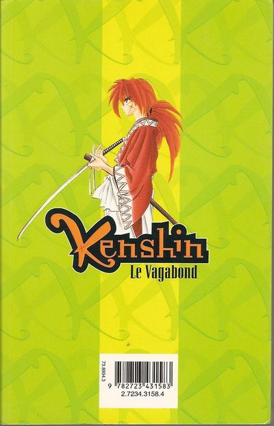 Verso de l'album Kenshin le Vagabond 14 L'Heure de tenir ses promesses