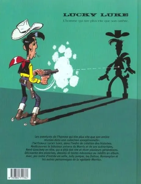 Verso de l'album Lucky Luke (2002) L'Integrale 13