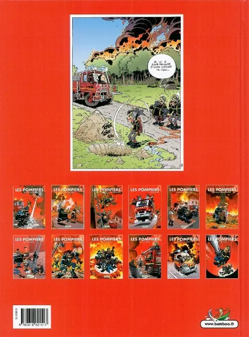 Verso de l'album Les Pompiers Tome 12 Pilier de barre