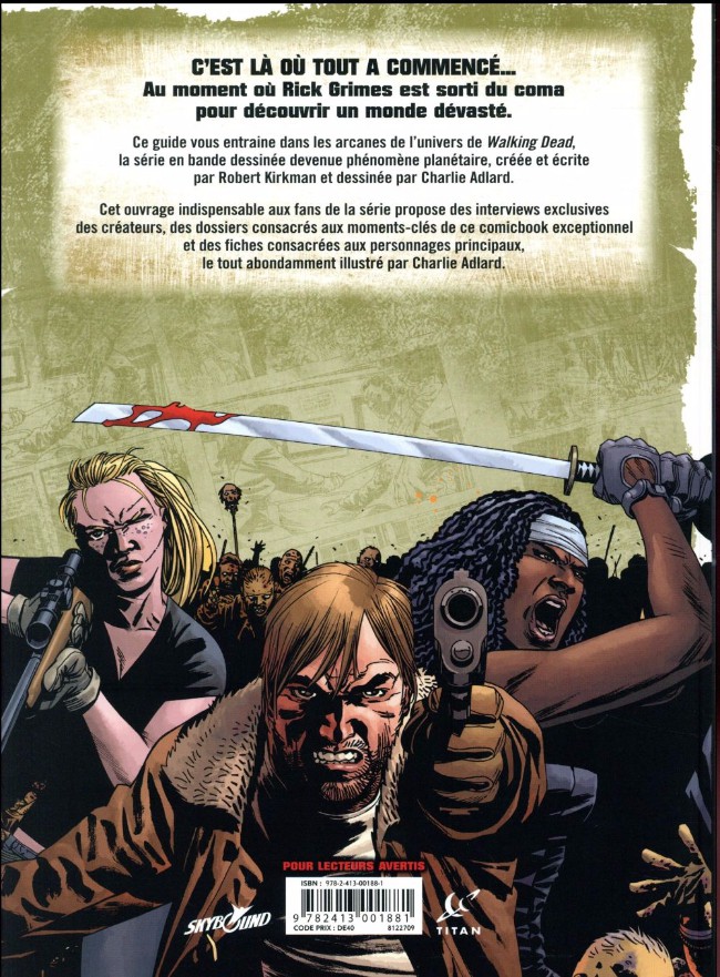 Verso de l'album Walking Dead Comics Compagnon
