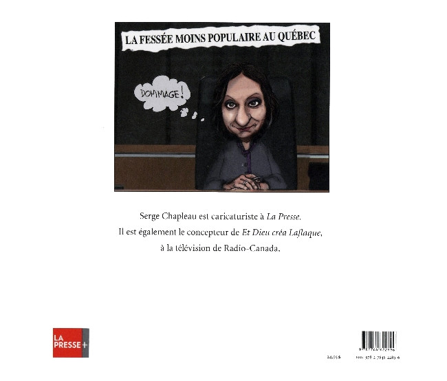 Verso de l'album L'année Chapleau 2013