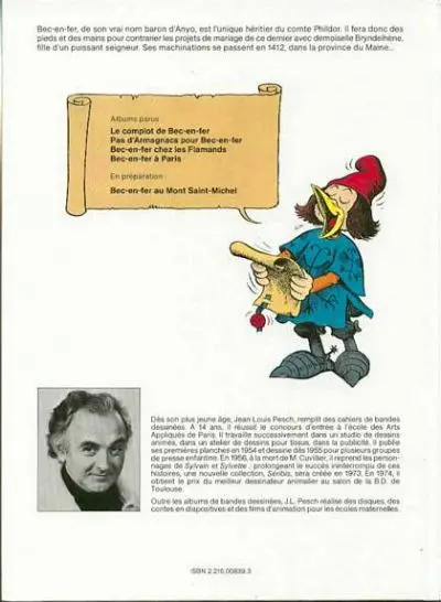 Verso de l'album Bec-en-fer 1ère série Tome 4 Bec-en-fer à Paris