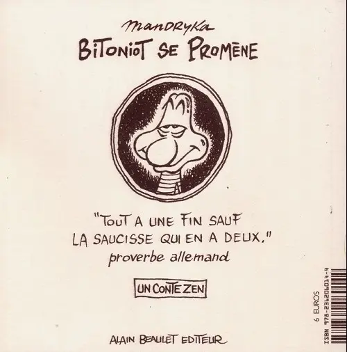 Verso de l'album Bitoniot se promène