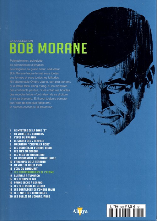 Verso de l'album Bob Morane La collection - Altaya Tome 13 Les contrebandiers de l'atome