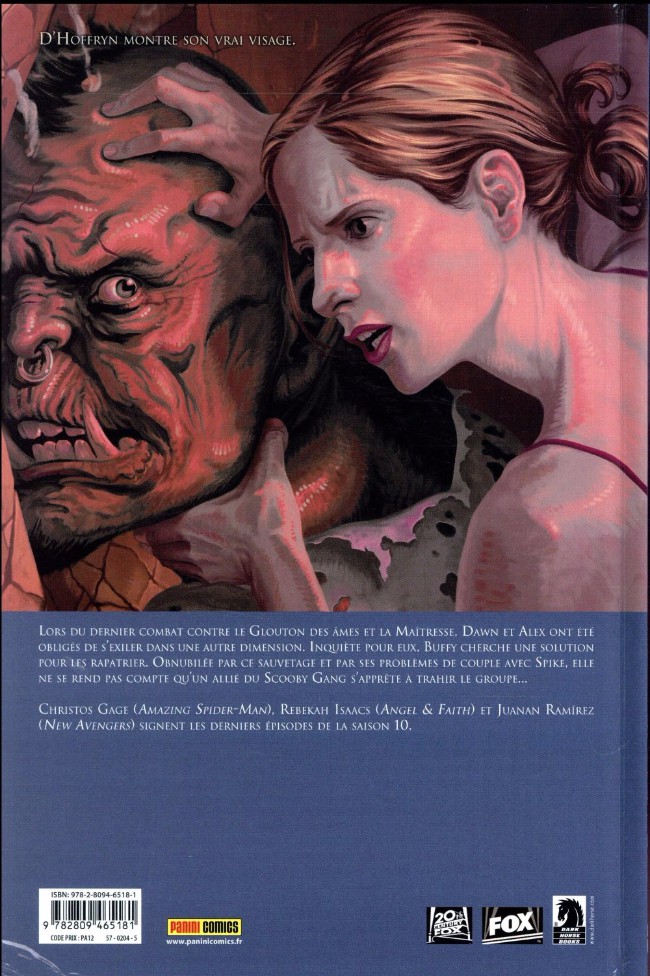Verso de l'album Buffy contre les vampires - Saison 10 Tome 6 Savoir se prendre en main
