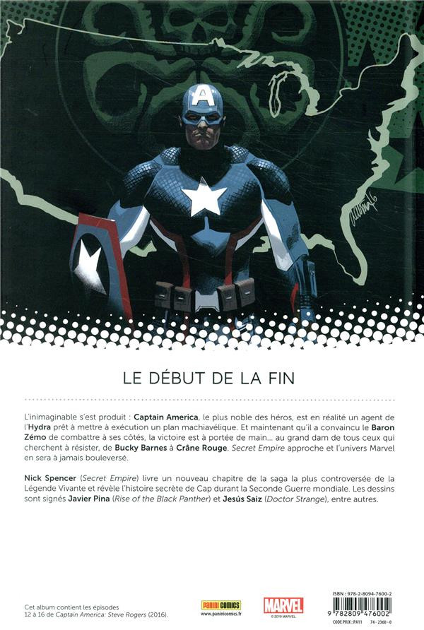 Verso de l'album Captain America : Steve Rogers Tome 3 Naissance d'un Empire