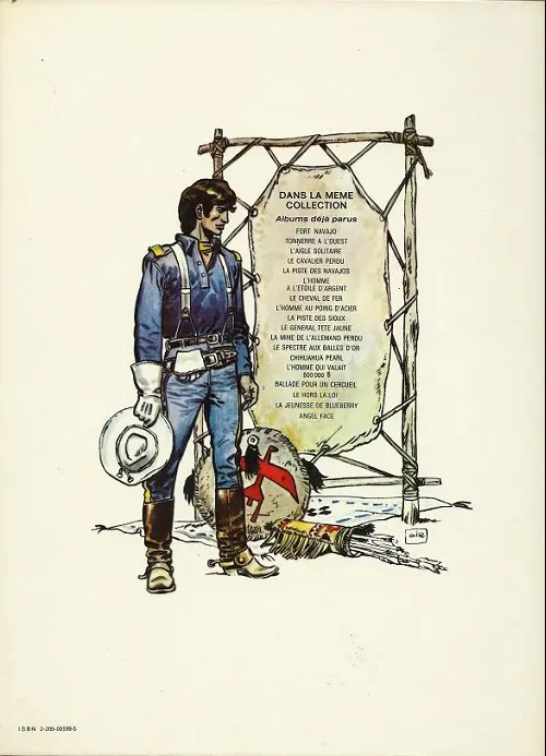 Verso de l'album Blueberry Tome 11 La mine de l'Allemand perdu